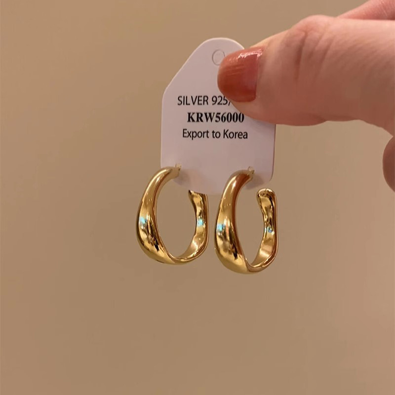 Cercei din cupru, electroplatați, geometrici, stil nișă, pentru femei