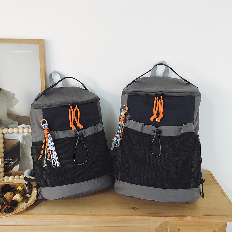 Rucsac din nylon, rezistent la uzură, compatibil cu laptop de 15 inch, bretea curbată, capacitate sub 20 L, vară 2025