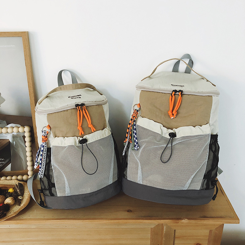 Rucsac din nylon, rezistent la uzură, compatibil cu laptop de 15 inch, bretea curbată, capacitate sub 20 L, vară 2025