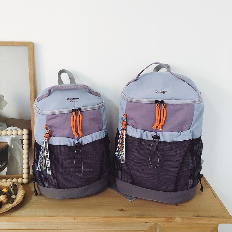 Rucsac din nylon, rezistent la uzură, compatibil cu laptop de 15 inch, bretea curbată, capacitate sub 20 L, vară 2025