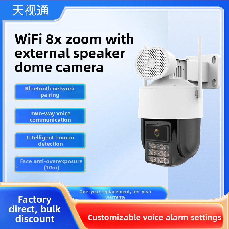Cameră WiFi cloud pentru interior/exterior – iluminare minimă 0,05, interval de temperatură -25°C până la +60°C, alimentare 12V