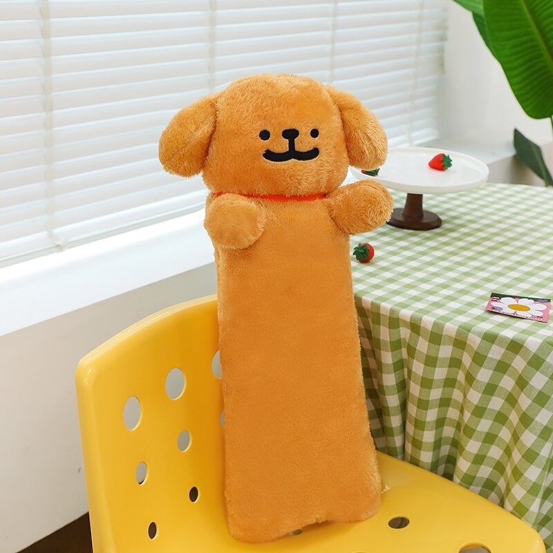 Pernă pluş cu formă de câine, design desen animat, pluş scurt, umplutură PP bumbac, multifuncțională, personalizare logo, Mickey