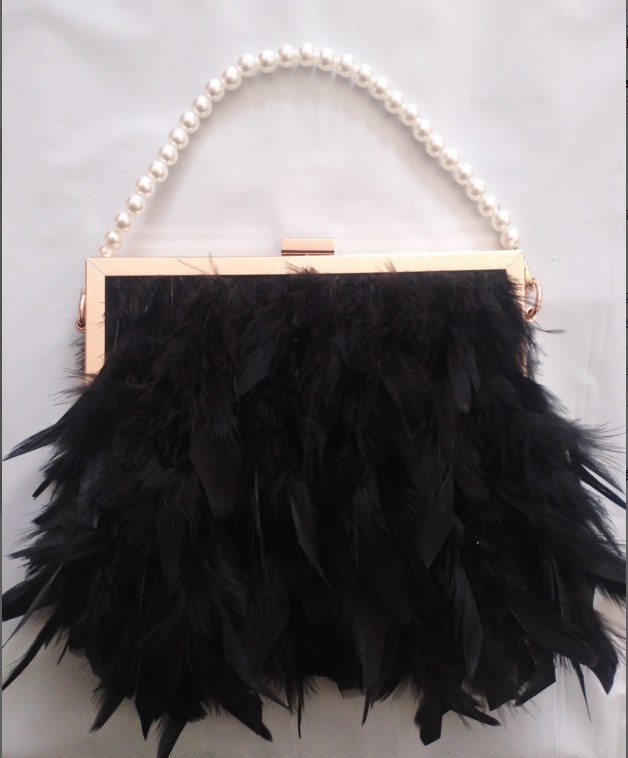 PU ženska crossbody torba s lancem, klips zatvaranje, horizontalni kvadratni oblik