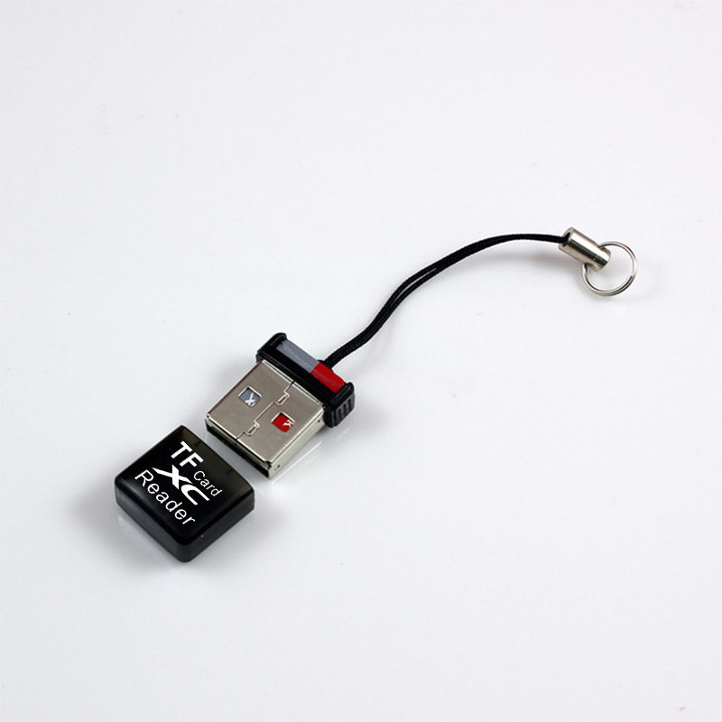 TF čitač kartica USB 2.0 Mini (USB 2.0 sučelje; podrška TF kartica; vanjska instalacija; Windows 7 kompatibilnost; mini oblik)