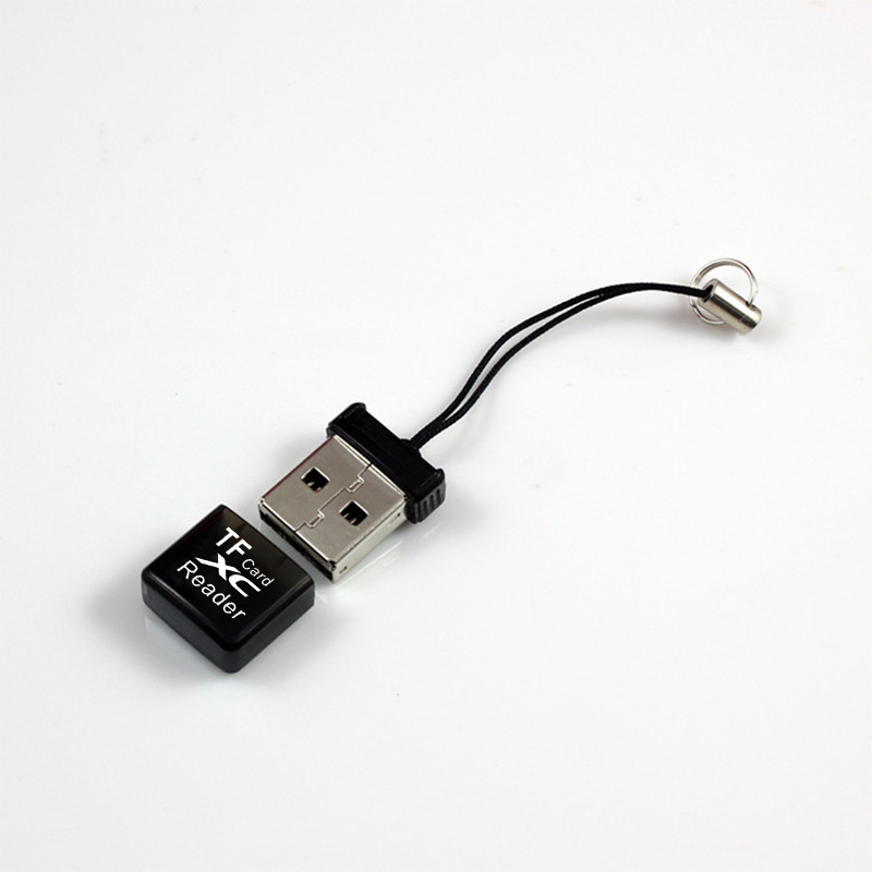 TF čitač kartica USB 2.0 Mini (USB 2.0 sučelje; podrška TF kartica; vanjska instalacija; Windows 7 kompatibilnost; mini oblik)