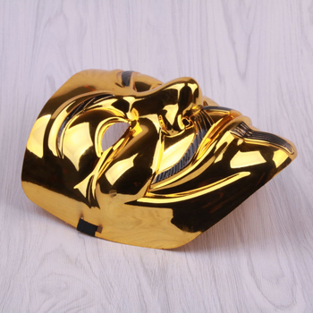 Maska rekvizītam ar V-formu, filmas motīvs, plastmasas, DIY, Terora stils, piemērota Halloween, Lieldienām, Karnavalam un Pirmās aprīļa dienai