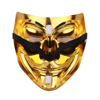 Maska rekvizītam ar V-formu, filmas motīvs, plastmasas, DIY, Terora stils, piemērota Halloween, Lieldienām, Karnavalam un Pirmās aprīļa dienai