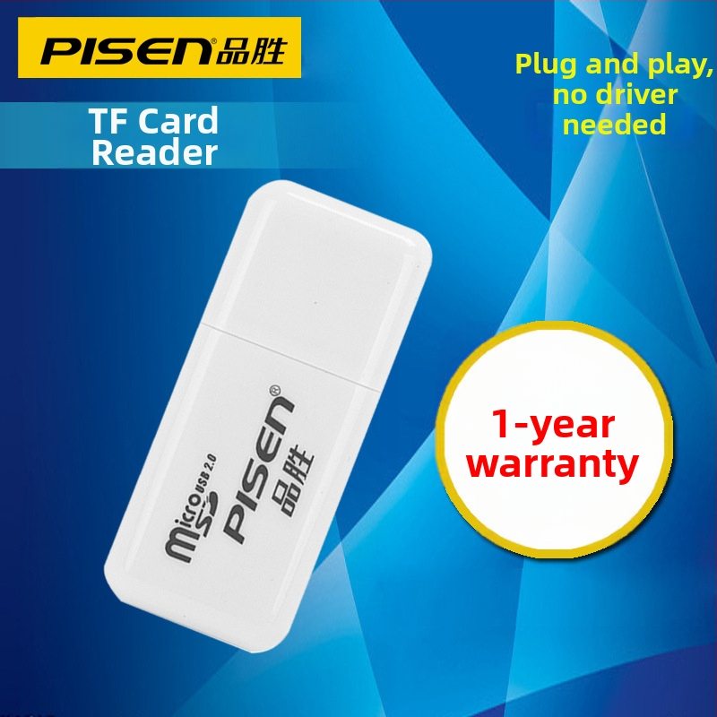 Pisen TF čítačka kariet USB 2.0 – Micro SD/TF karty, kompatibilný s Windows 7