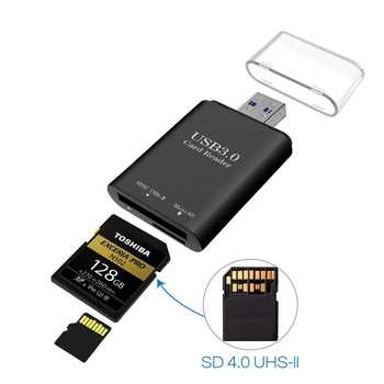 Cititor USB 3.0 pentru carduri – Model YX-7010B; suportă SD/SDHC/TF/MicroSD; exterior; compatibil cu toate sistemele de operare