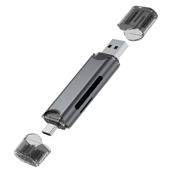 Cititor de carduri pentru cameră – SD și TF, All-in-One, USB 3.0, Viteză înaltă OTG pentru PC și telefon Type-C