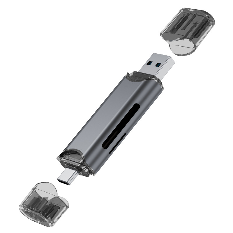 Cititor de carduri pentru cameră – SD și TF, All-in-One, USB 3.0, Viteză înaltă OTG pentru PC și telefon Type-C