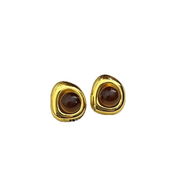Cercei: Resin, Formă geometrică, Electroplating, Știft de urechi 925 argint, Zhuolan jewelry factory