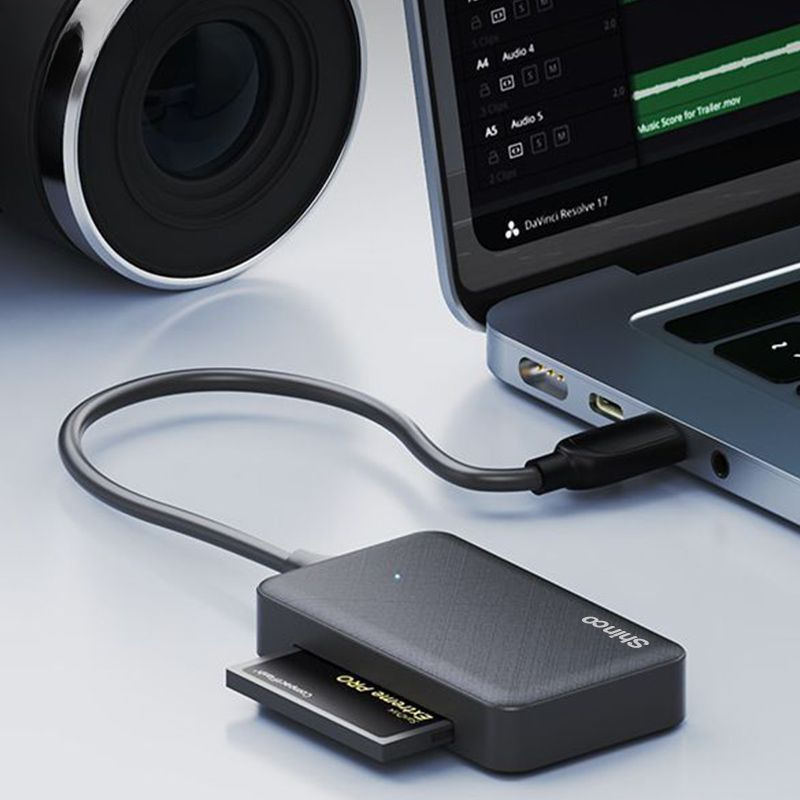 Cititor All-In-One Type-C USB pentru carduri – Suport TF • Interfață USB 2.0 • Nu este OEM • Fără siglă