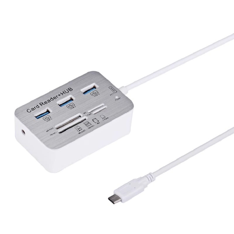 USB 3.0 čitač kartica i hub uz podršku MS/SD/M2/TF (Model USBX3+MS+SD+M2+TF)