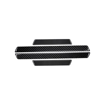 Protecție prag ușă auto din fibră de carbon – autocolant, anti-zgârieturi, decor interior pentru modificări