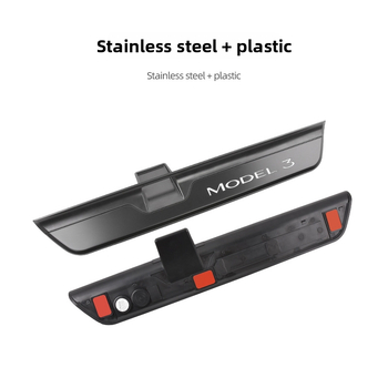 Tesla Model 3 Magnetický senzor z nerezovej ocele – prahová lišta a pedál privítania (Materiál: Nerezová oceľ; Model: Tesla Model 3 Obnovená verzia; Prenos: Automatický; Senzor: Magnetický)