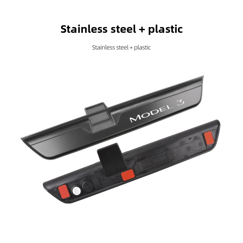Tesla Model 3 Magnetický senzor z nerezovej ocele – prahová lišta a pedál privítania (Materiál: Nerezová oceľ; Model: Tesla Model 3 Obnovená verzia; Prenos: Automatický; Senzor: Magnetický)