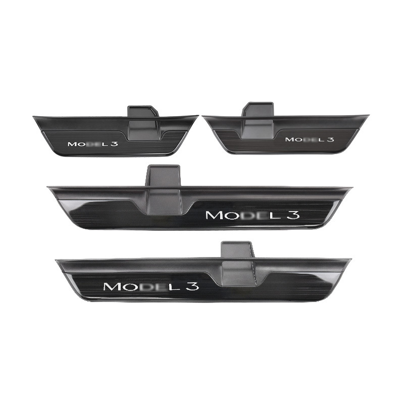 Tesla Model 3 Magnetni senzor od nehrđajućeg čelika – prag vrata i pedala dobrodošlice (Materijal: Nehrđajući čelik; Model: Tesla Model 3 Obnovljena verzija; Transmisija: Automatska; Senzor: Magnetni)