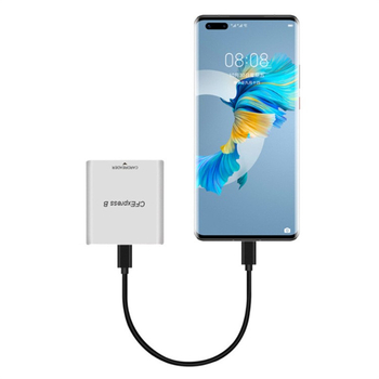 Cititor CFexpress PH862 — Cititor de carduri CFexpress, USB 3.2 de înaltă viteză (10G), interfață USB-C, corp din aliaj de aluminiu, montaj extern, personalizare OEM disponibilă.