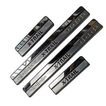 Dekoratyvinė slenksčio juosta Nissan X-Trail (2014-2021) – nerūdijantis plienas, LB/lyboss