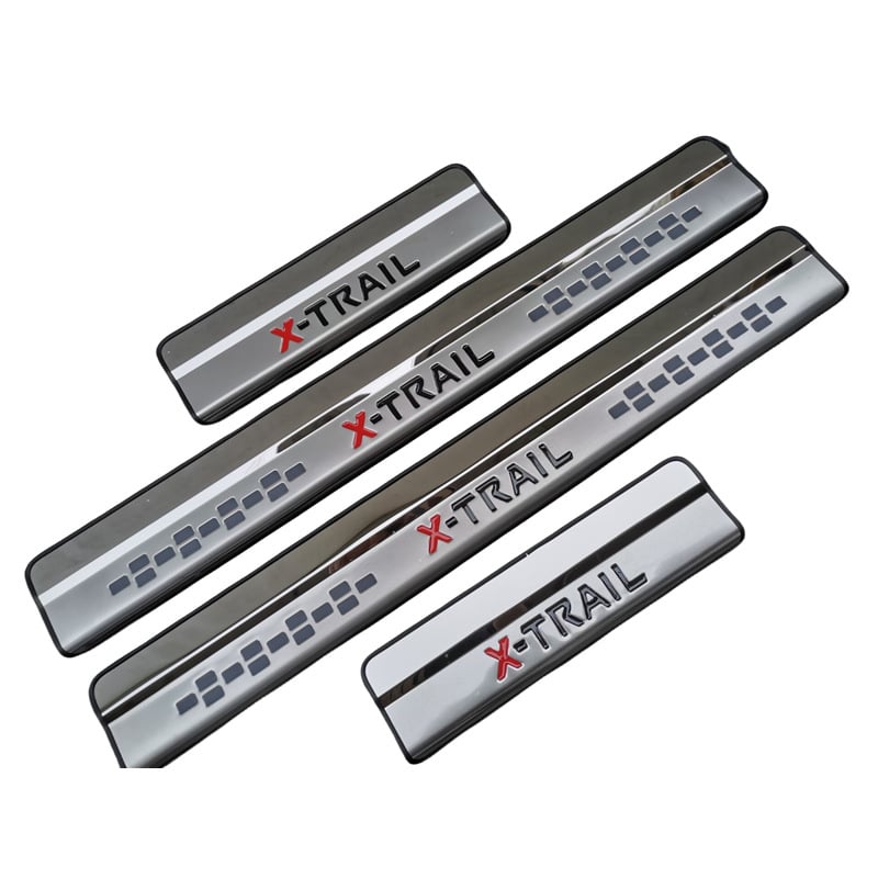 Dekoratyvinė slenksčio juosta Nissan X-Trail (2014-2021) – nerūdijantis plienas, LB/lyboss