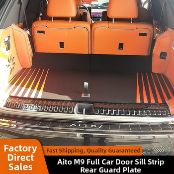 Protecție prag ușă din oțel inoxidabil pentru AITO M9, plăci de protecție interioare și exterioare, anti-scratch, pentru modelele 2024-2025