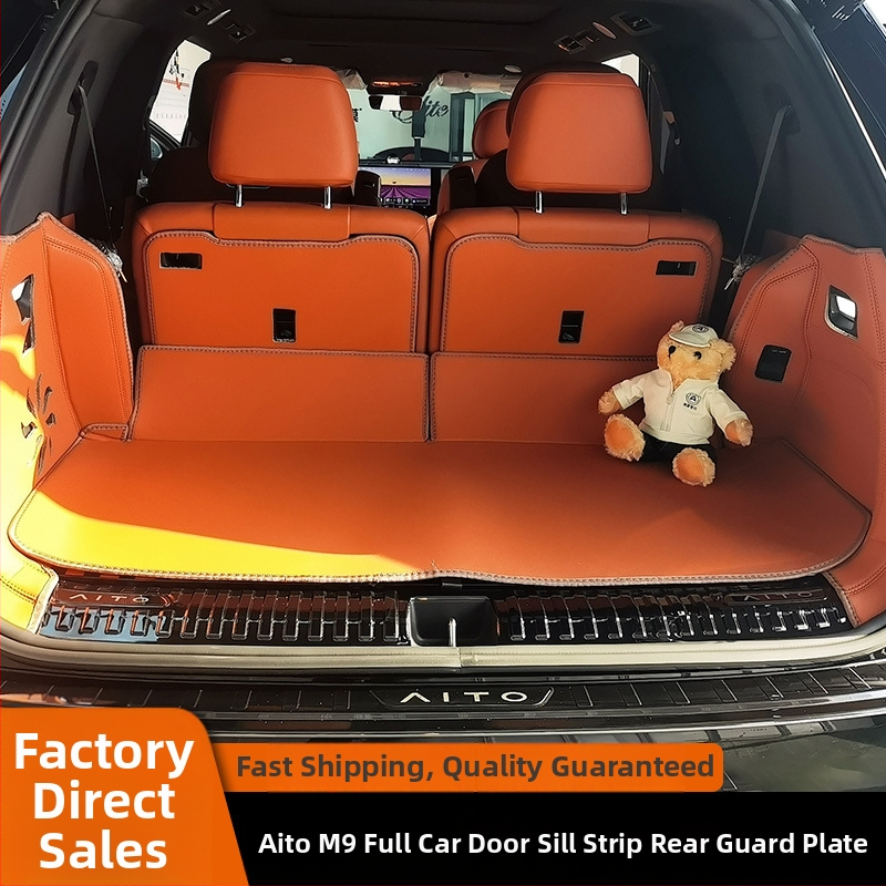 Protecție prag ușă din oțel inoxidabil pentru AITO M9, plăci de protecție interioare și exterioare, anti-scratch, pentru modelele 2024-2025