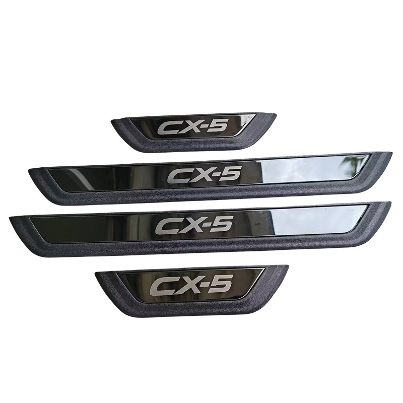 Mazda CX-5 (2017–2024) műanyag ajtó küszöbök – dekoratív belépő pedál, modell 122801l, Che Anchi