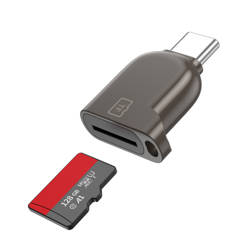 HD698 Cititor TF Type-C pentru Android — Mini, USB 2.0/3.0, Carcasă din aliaj de zinc