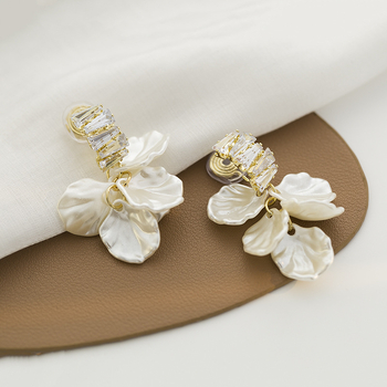 Обици за жени: пластмаса/смола, клипс за уши с мотив москитна спирала, електроплатирани, свежи и сладки