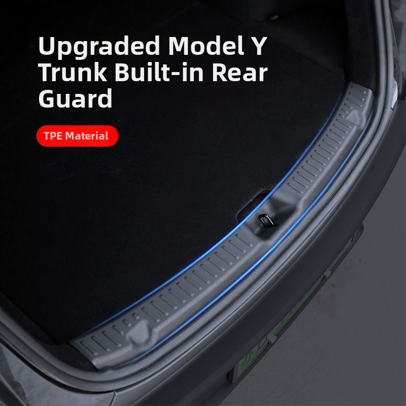 Tesla Model Y Prah kufra s kompletným ochranným vankúšom a pedálom, z plastu