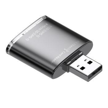 USB 3.0 čitač kartica visoke brzine, kućište od cinkovog legura, SD/TF podrška, 2-u-1