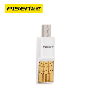 Pisen OTG Αναγνώστης Καρτών για Android και PC – Υποστήριξη TF Κάρτας και USB Flash, Μετατροπέας Type-C, USB 2.0, Πολυλειτουργικός Αντάπτορας