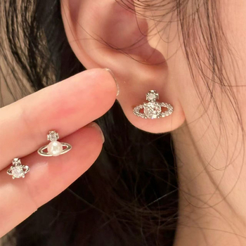 Cercei – set din trei piese din aliaj, Naughty Jewelry, placare electrolitică