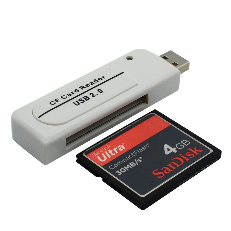 Cititor CF pentru carduri USB 2.0 — Model C201, Montaj extern, Suport CF, Carcasă ignifugă