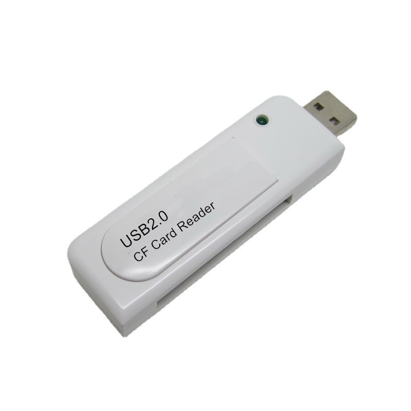 Cititor CF pentru carduri USB 2.0 — Model C201, Montaj extern, Suport CF, Carcasă ignifugă