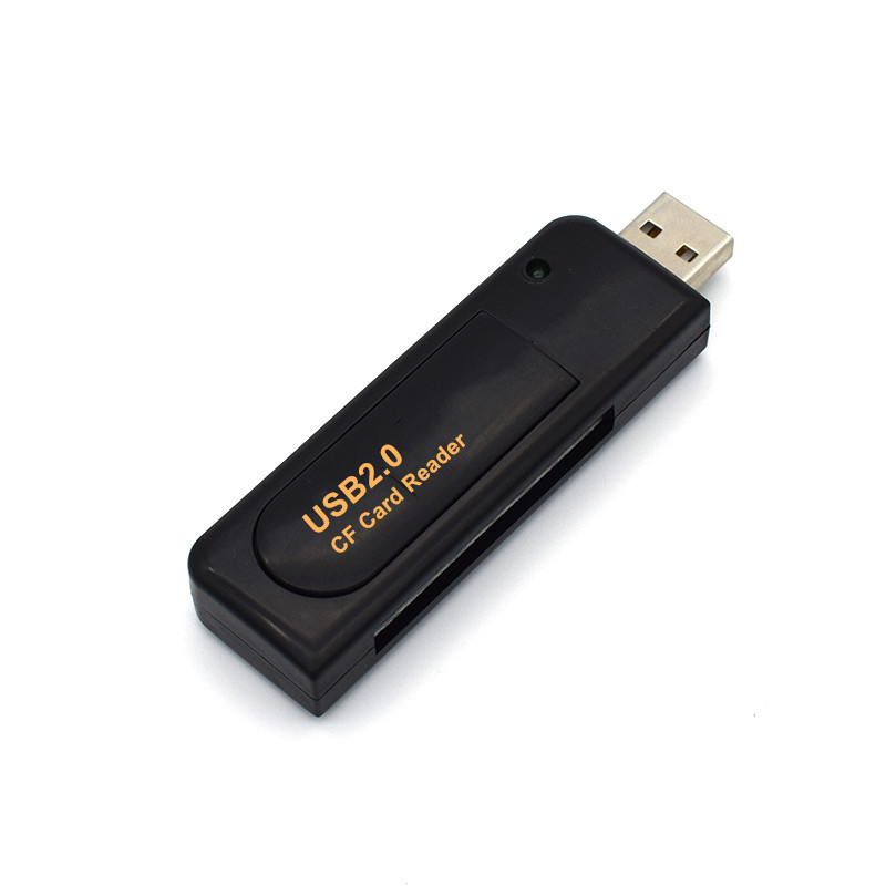Cititor CF pentru carduri USB 2.0 — Model C201, Montaj extern, Suport CF, Carcasă ignifugă