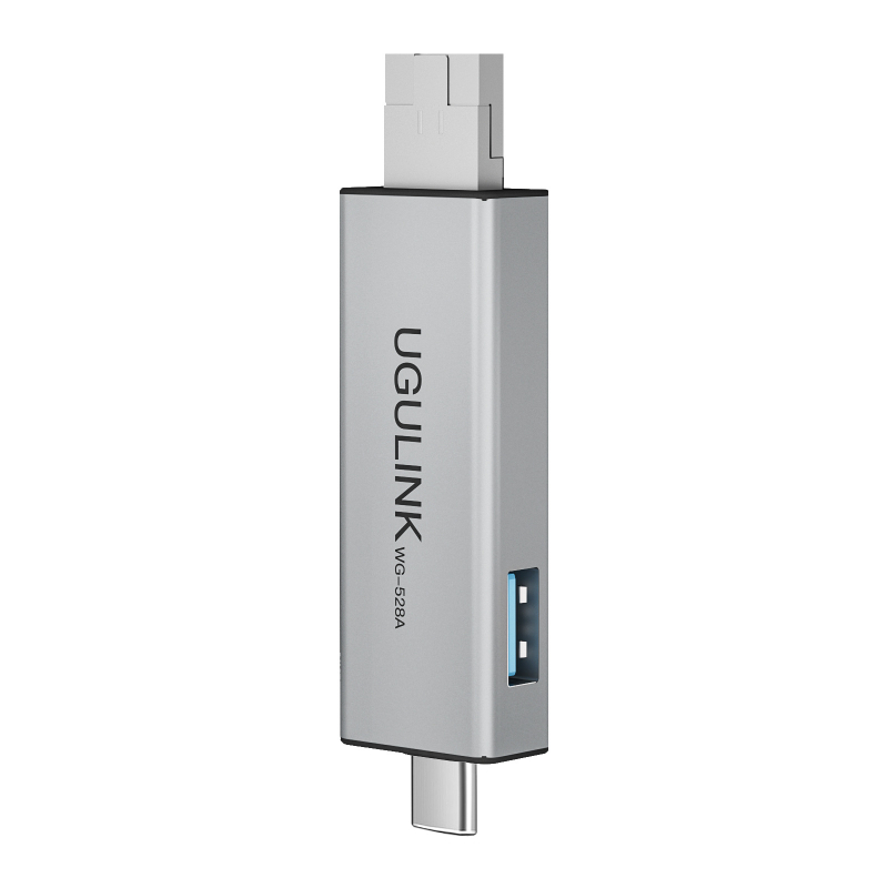 OTG USB-C čitač kartica — USB 2.0, SD/TF memorijske kartice, vanjski adapter od aluminijske legure