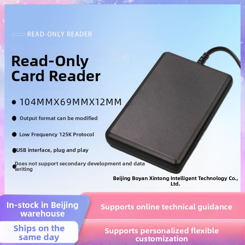 BY-1101 Kontaktno bezdotykový čítač kariet EM/ID, 125 kHz – dosah snímania 3–10 cm, čítací čas 1–2 s