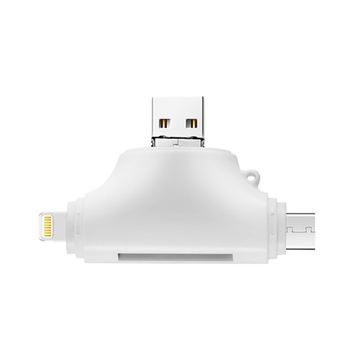 OTG Apple Αναγνώστης Καρτών, Τετραπλής Λειτουργίας TF Κάρτας για Συσκευές Apple Type-C (USB 2.0)