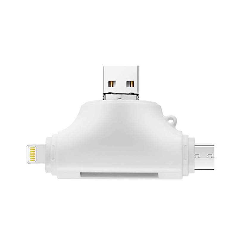 OTG Apple Αναγνώστης Καρτών, Τετραπλής Λειτουργίας TF Κάρτας για Συσκευές Apple Type-C (USB 2.0)