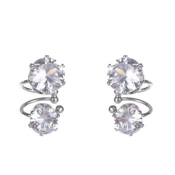 Трагус клип обеци, звездна форма, меден метал, микро настройка, за жени