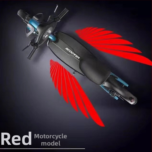 New sanlian Motociklo angelo sparnai su LED sveikinimo apšvietimu, aliuminio lydinys, kojų pedalas, 9-60V, 3.8A