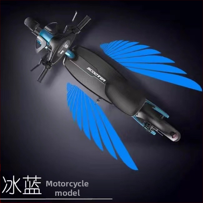 New sanlian Motociklo angelo sparnai su LED sveikinimo apšvietimu, aliuminio lydinys, kojų pedalas, 9-60V, 3.8A
