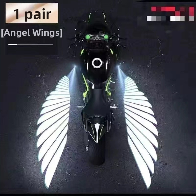 New sanlian Motociklo angelo sparnai su LED sveikinimo apšvietimu, aliuminio lydinys, kojų pedalas, 9-60V, 3.8A
