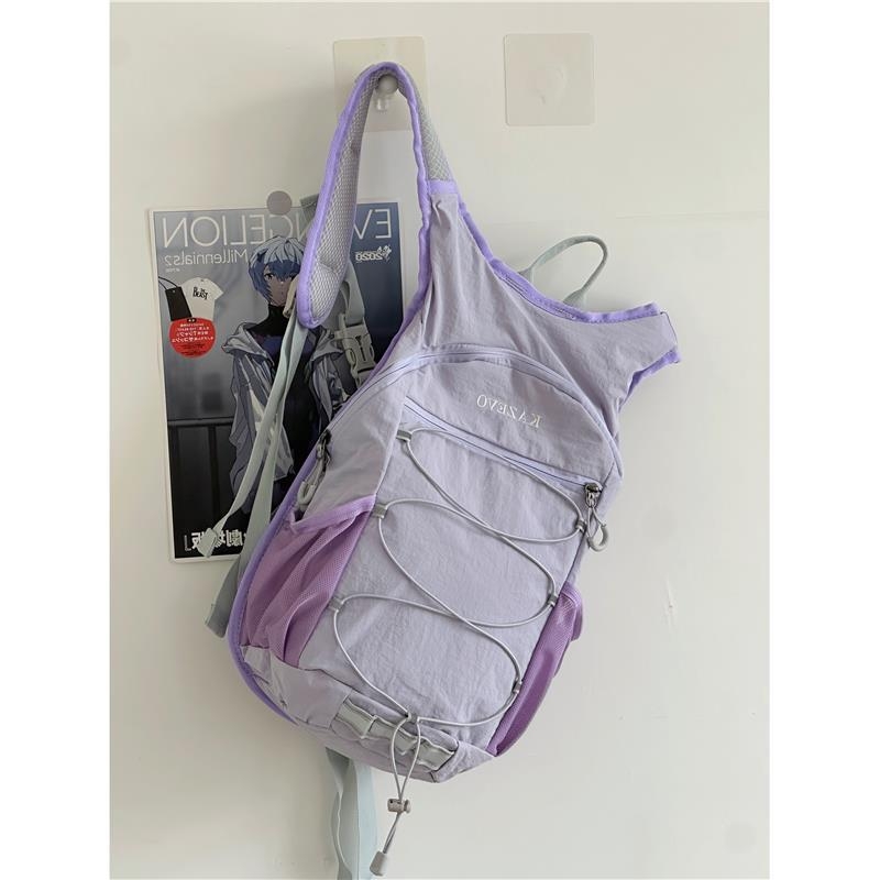 Rucsac feminin pentru călătorii și drumeții, ultra-ușor, nylon, căptușeală poliester, brand WU