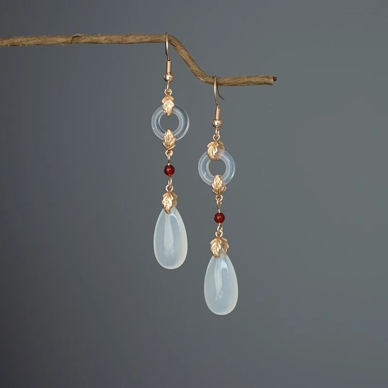 Σκουλαρίκια με γάντζο για το αυτί – γεωμετρικό σχέδιο, πλαστικό/ρητίνη, για γυναίκες, μοντέρνο στυλ