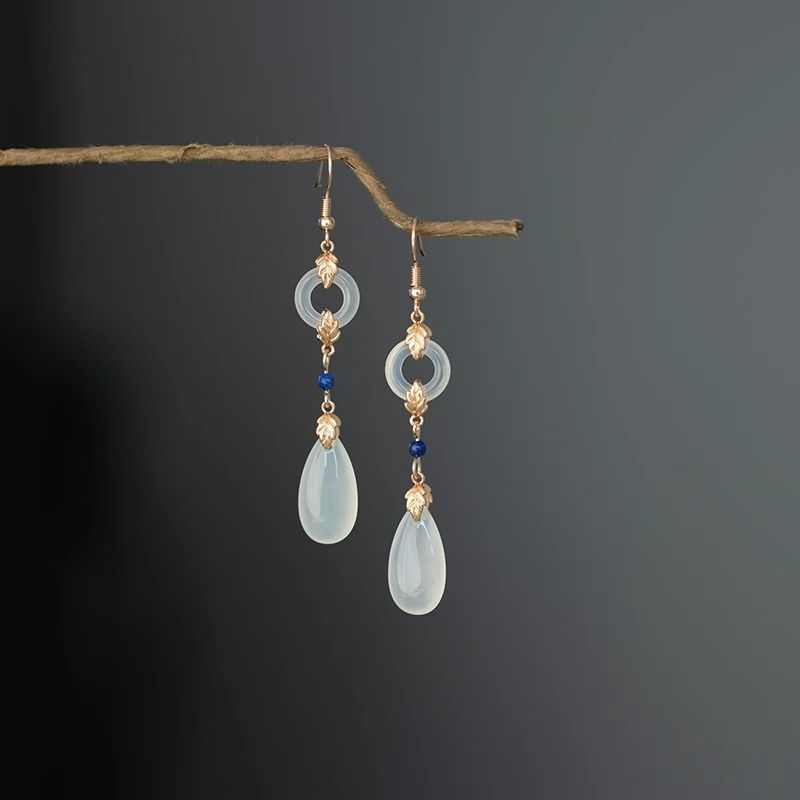 Σκουλαρίκια με γάντζο για το αυτί – γεωμετρικό σχέδιο, πλαστικό/ρητίνη, για γυναίκες, μοντέρνο στυλ