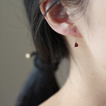 Σκουλαρίκια σε σχήμα καρδιάς από 925 ασήμι για γυναίκες, άνοιξη 2024, γλυκό στυλ