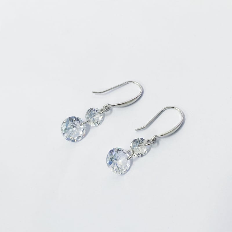 Σκουλαρίκια με γεωμετρικό σχέδιο από ασήμι 925 με γάντζο για το αυτί, EG038 – απλό στυλ μόδας για γυναίκες